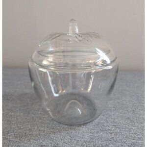 Anchor Hocking Glass Apple Jar/Canister with Lid, 7"